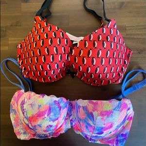 Bundle of 2 Victoria’s Secret bras 34D